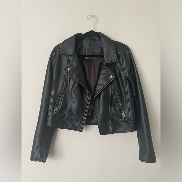 Blank NYC The Cool Kid Faux Leather Moto Jacket Size Small - Picture 3 of 5